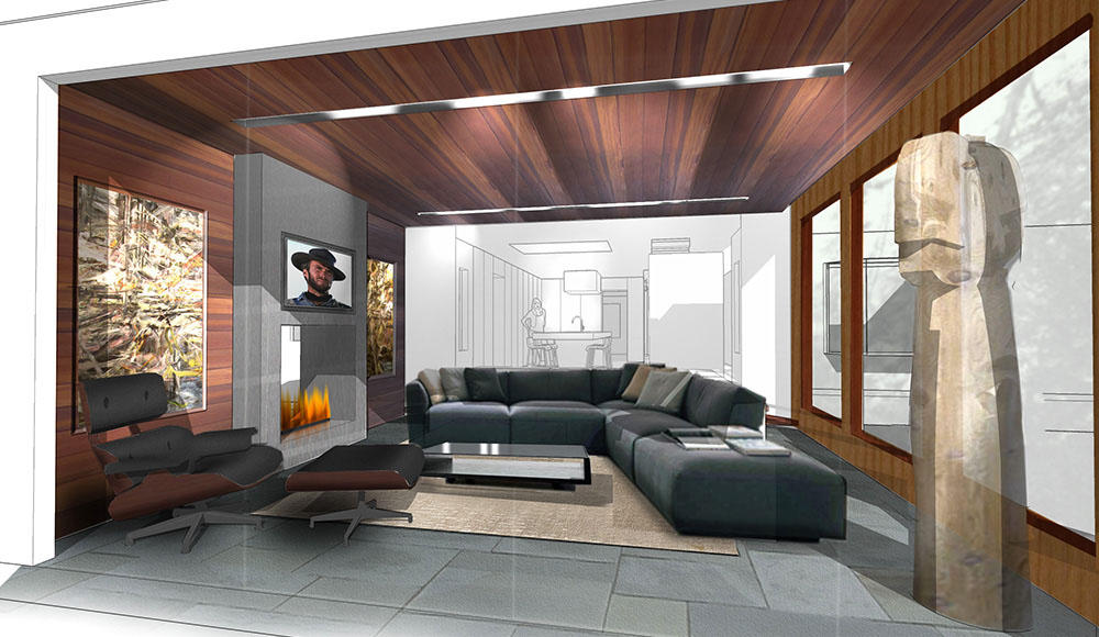 Family Room Illustration